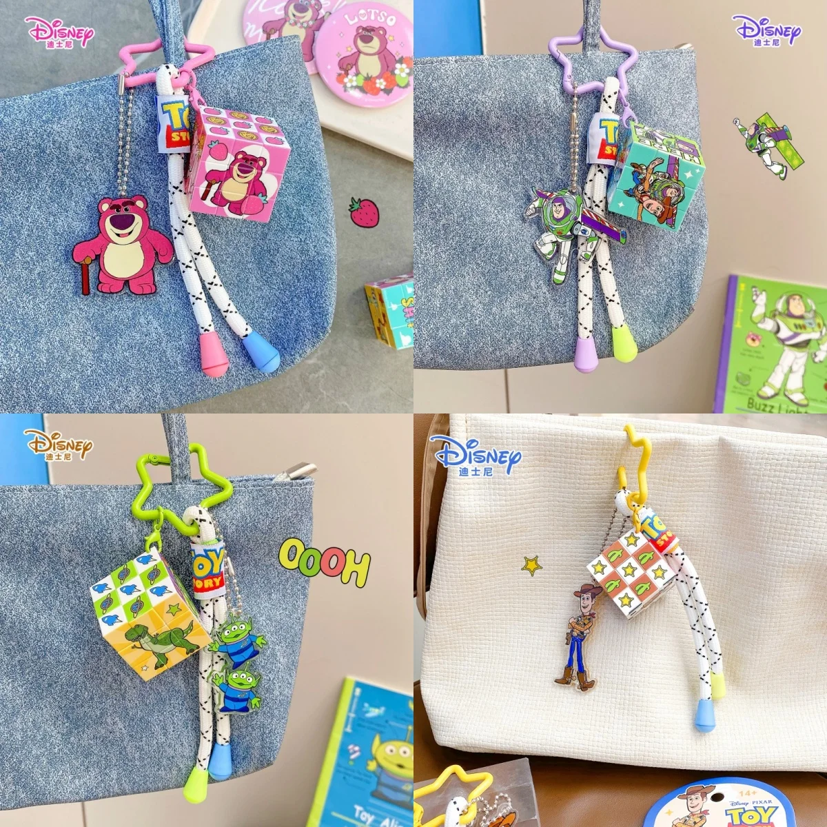 New Arrival Genuine Disney  Series Cartoon Keychain Pendant Cute Mobile Phone Accessory Small Gift Idea view 2