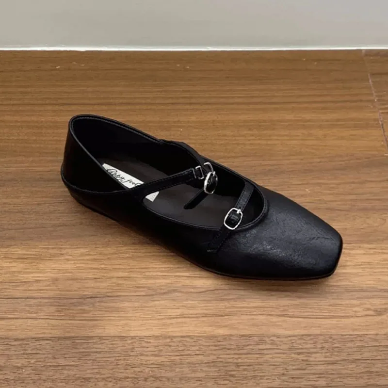 Neue modische Mary Janes Ballerinas mit Schnallenriemen, höhenverstellbar, weiches Damenschuhwerk, elegante Lolita-Schuhe für Damen – Detail 6