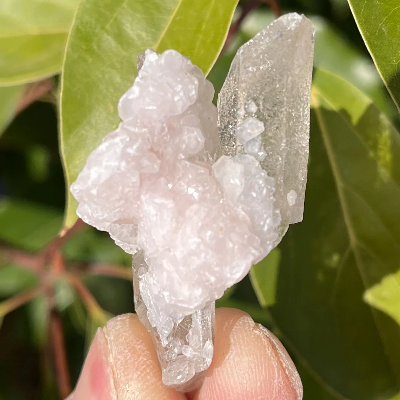 Natural twin crystal pillars and calcite symbiotic crystal cluster specimens Feng Shui energy healing stone