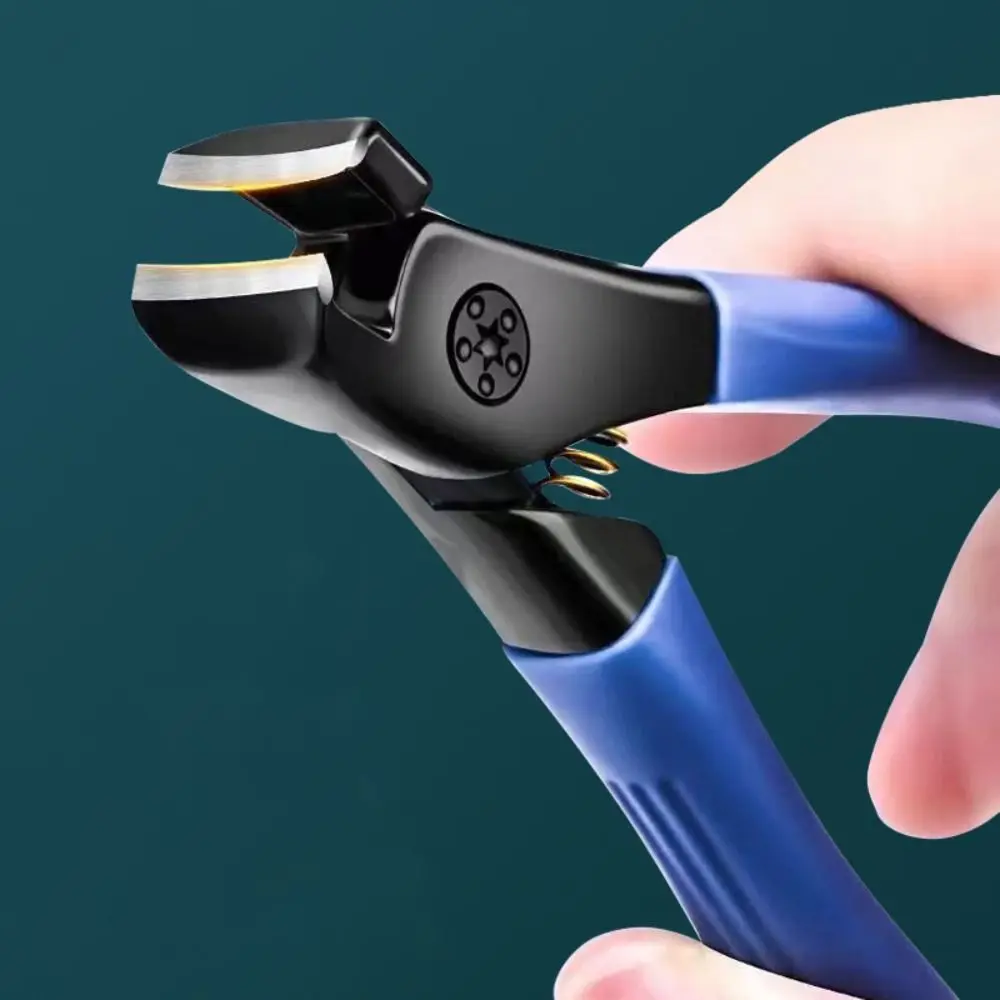 المهنية مكافحة سبلاش مسمار كليبرز كبيرة سميكة الصلب ABS قطري كماشة كبيرة الحجم مقص أظافر المنزلية #3