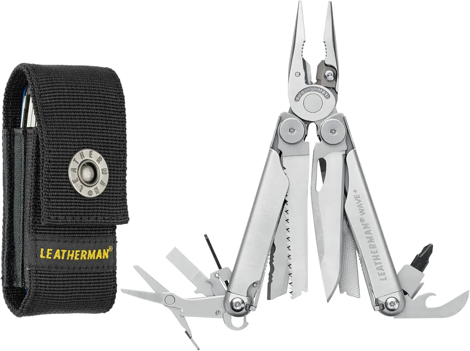 Wave+, 18-in-1 Full-Size, Versatile Multi-tool for DIY, Home, Garden, Outdoors or Everyday Carry (EDC), Stainless Steel