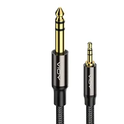 3.5mm To 6.35mm Stereo Cable 1/8 TRS To 1/4 TRS Audio Aux Cord for Laptop Home Theater Devices Speaker and Amplifiers