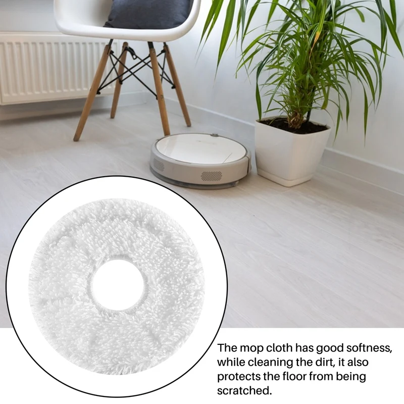 Acessórios de substituição para Ecovacs Deebot, Twisted Mop Cloth, Aspirador Peças, X1, Omni Turbo, 6pcs