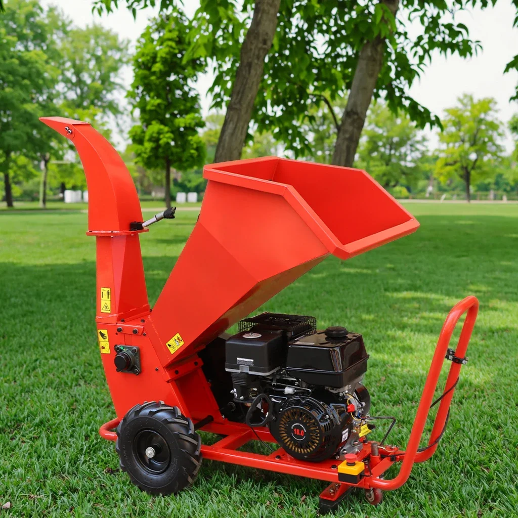 7.5kw New Mini Mobile Wood Chipper Hammer Mill with Engine & Motor 3T/h Capacity for Farm & Construction Use