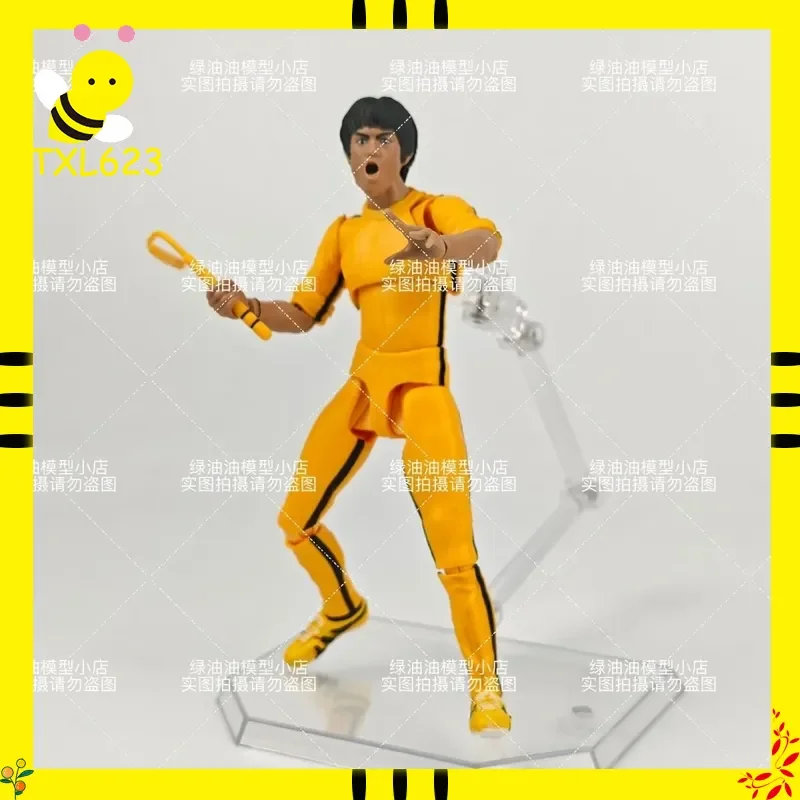 شخصية بروس لي كونغفو - مجموعة متحركة مشتركة جيت كون دو موديل GK هدية مزخرفة لسطح الطاولة قابلة للجمع للجماهير