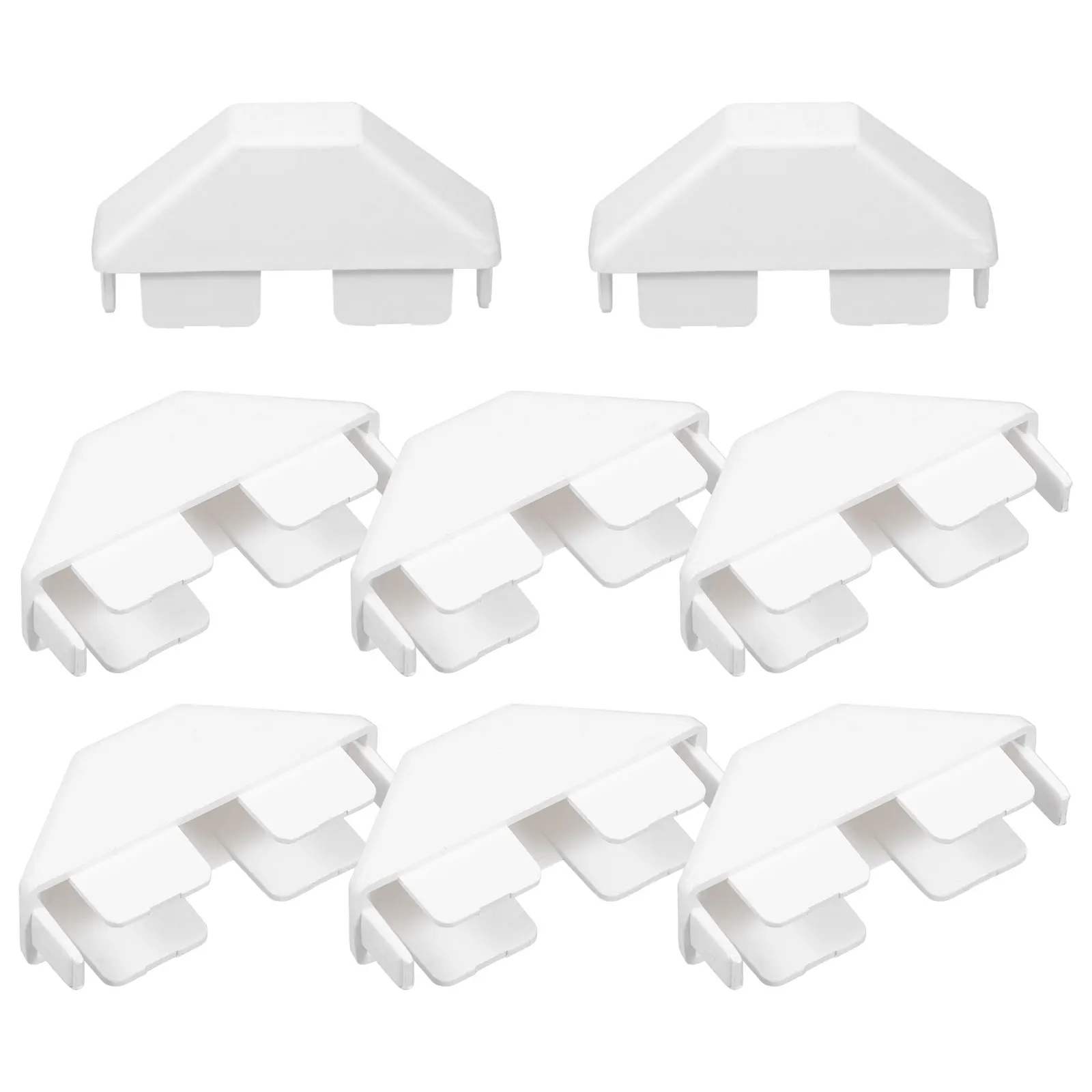 

8pcs Fence Cap PVC Material Durable Flat Design Decorative Fence Topper Replacement Parts Outdoor Indoor Pet Safety