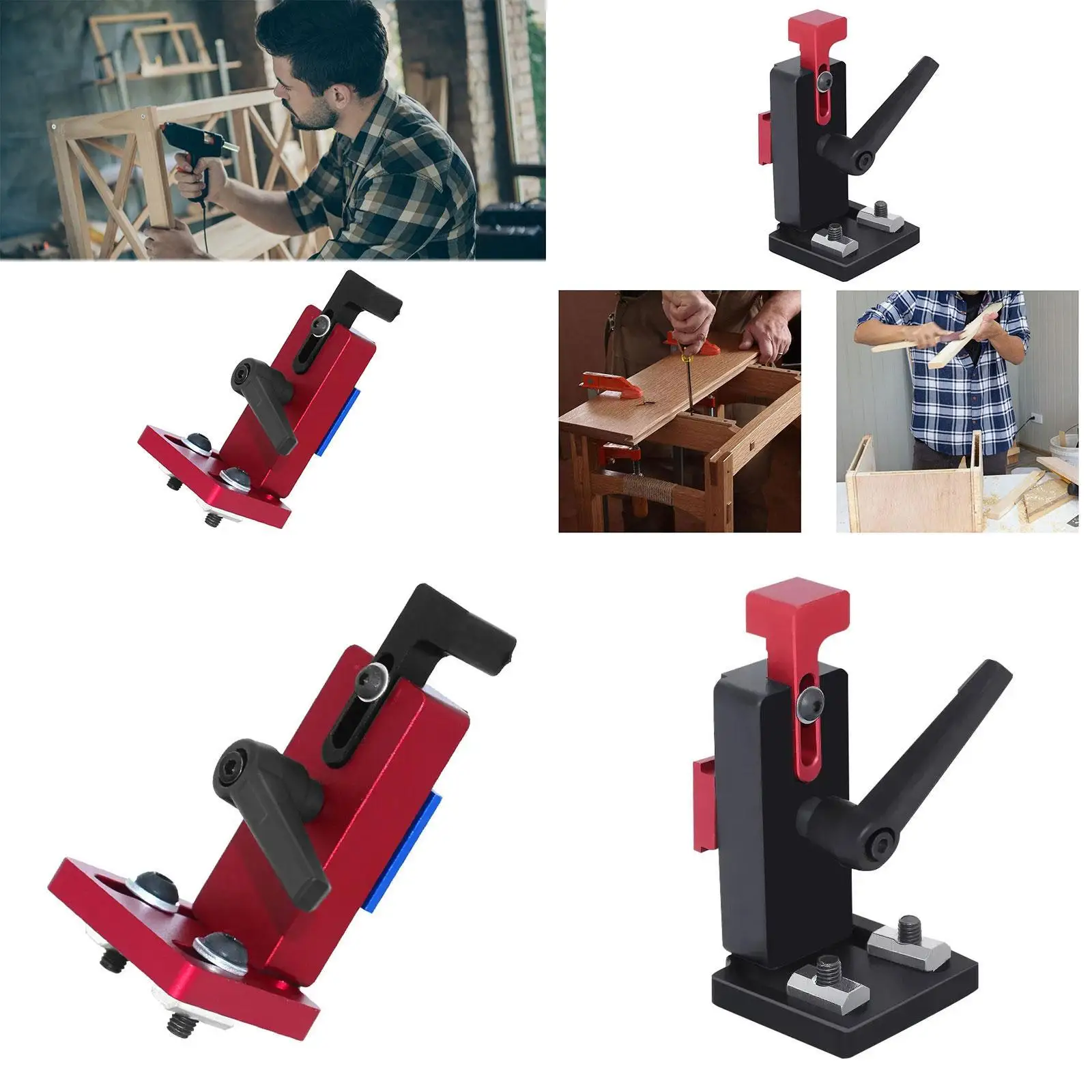 

Aluminium Alloy Miter Track Stop Tool 45 Type Chute Locator Backing Connector T