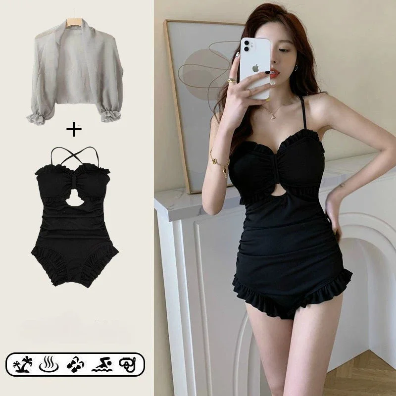 

Hot Selling One-piece Swimsuit for Women, Summer Coverage, Slimming Effect, Bikini Sexy Ins Super Fairy Hot Spring Swimming Suit