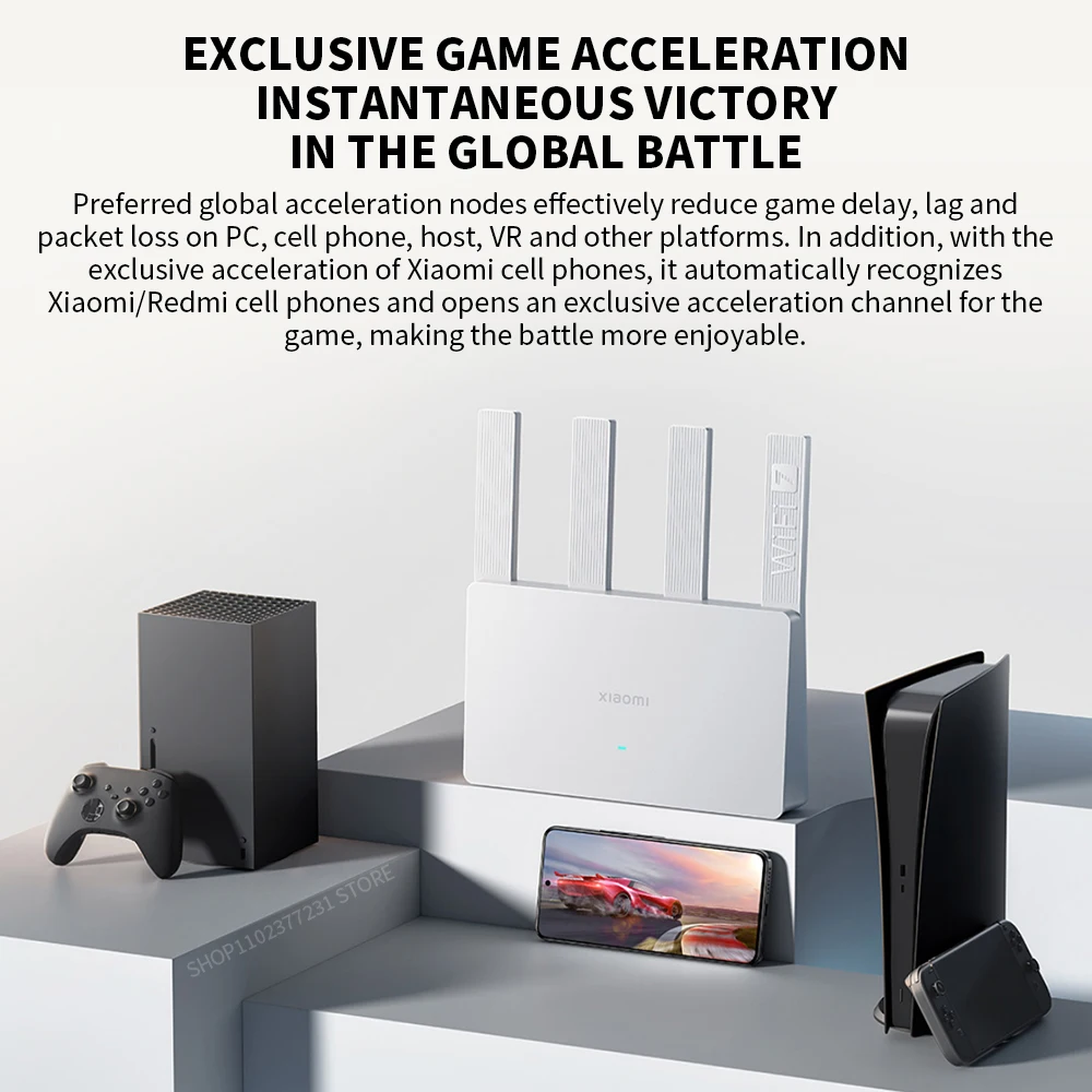 Original XIAOMI Router BE3600 WiFi7 2.4/5GHz Dual-Band 160Mhz 3570Mbps Mesh-Netzwerk Gaming-Beschleunigung 2.5G Ethernet-Anschluss – Detail 15
