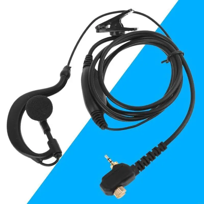 Auricular de 1 pines y 2,5mm con micrófono para Motorola, Radio bidireccional MTH600 MTH650 MTH800 MTP850 MTS850