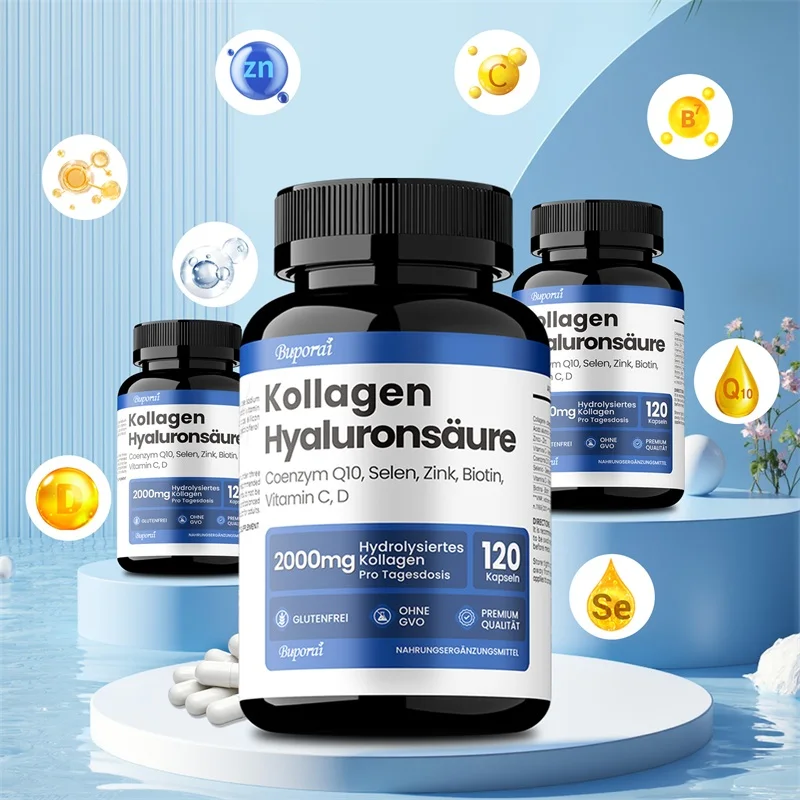 Hydrolyzed Collagen Capsules Promote Healthy Skin,Hair,Nails,Joints,and Bones,Preserves Cartilage,Promote Joint Flexibility