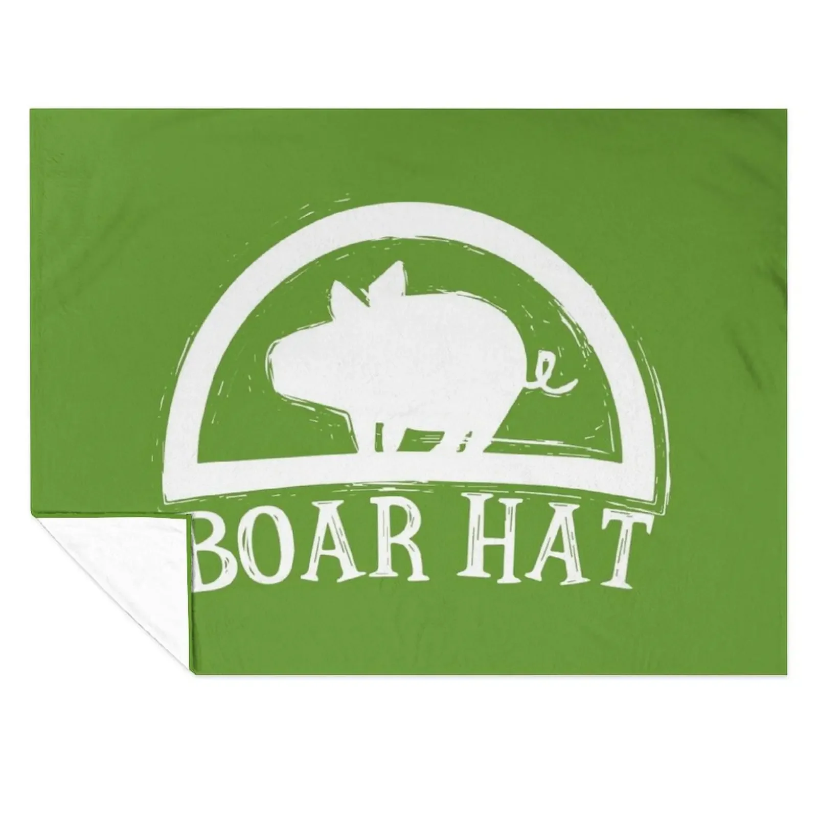 

Boar Hat (Green BG) Throw Blanket Luxury Throw Bed linens Bed covers Blankets For Bed Blankets