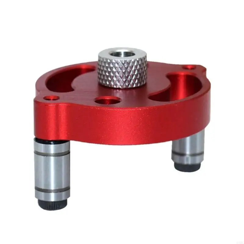 L8RC Aluminum Woodworking Vertical Hole Doweling Jig Self Centering Drill Guide Locator Tool 3-10mm Carpentry Furniture