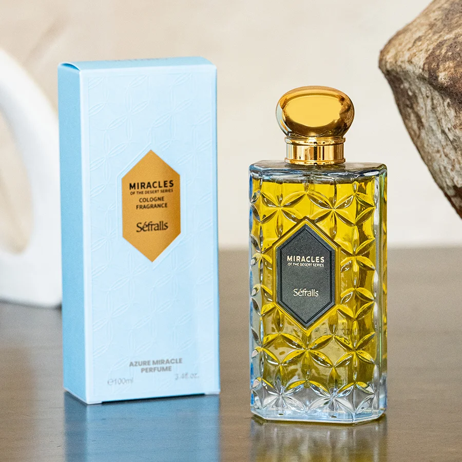 Séfralls Keulen Geur Azure Miracle Parfum 100ml Langdurige Citroen Oranje Lavendel Rozemarijn Romantische Luxe Parfums Cadeau