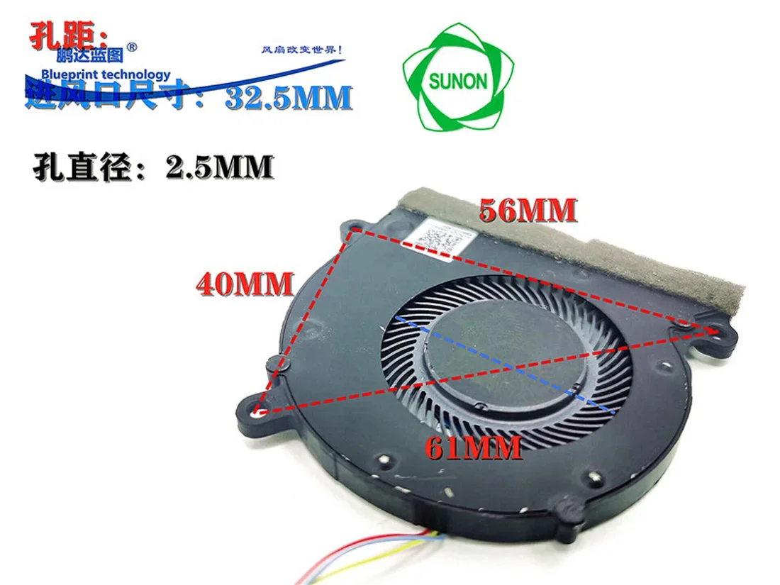 Imagem -04 - High Turn Notebook Pwm Controle de Temperatura Turbina 5cm Ventilador Rolamento Magnético 5v Eg50040s1-cg60-s9a