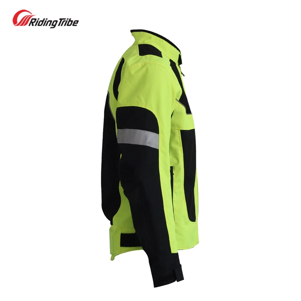 Men Woman Summer Style Breathable Motorcycle Jacket Night High Visible Motorbike Riding Coat with 5pcs Protective pads JK-21