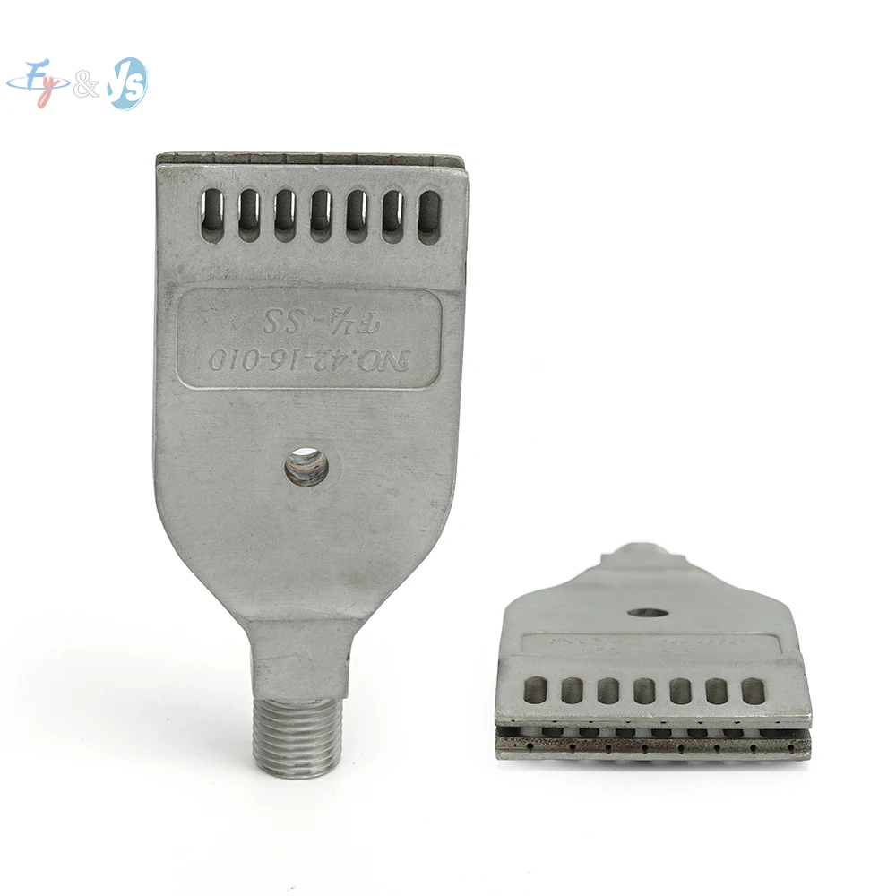 1/4 Inch Male Thread Stainless Steel Air Knife Nozzle High Pressure Blowing Wind Tip Industrial Drying Cooling Cleaning Nozzle