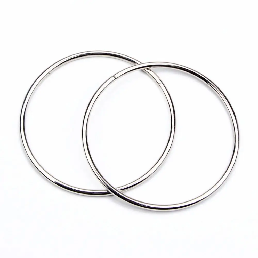 2 قطعة حقيبة يد الأمتعة O-حلقة حقيبة مقبض حقيبة إكسسوارات الأجزاء الداخلية للكمبيوتر DIY بها بنفسك موضة حزام معدني محفظة الخياطة الإطار 110 مللي متر