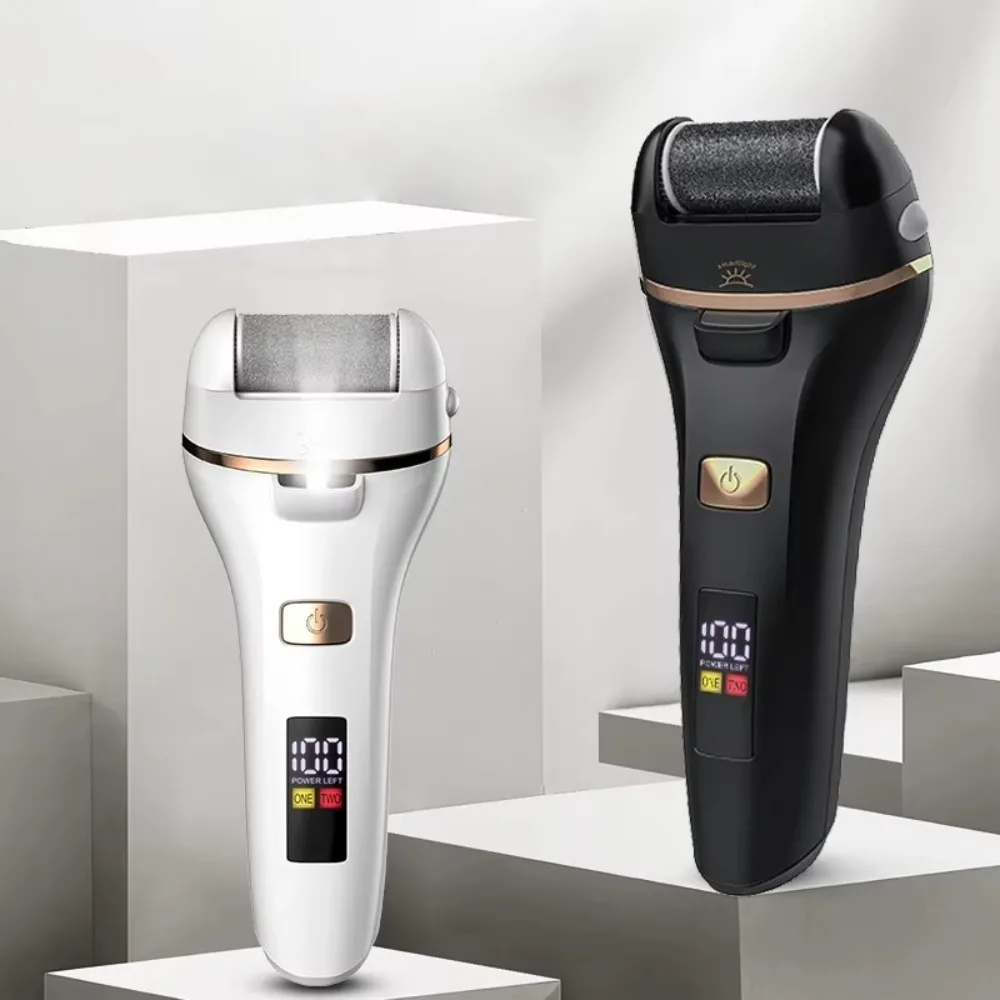 เครื่องตะไบเท้าไฟฟ้าแบบชาร์จได้ 2 ระดับความเร็ว กันน้ำ กำจัดหนังด้านเท้า เครื่องขัดเท้าไฟฟ้า