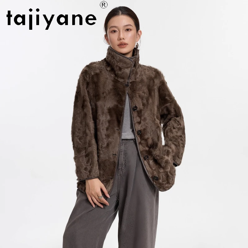 TAJIYANE Natuurlijke Xiaohu Wol Schapenvacht Bontjas Vrouw Stijlvolle Omkeerbare Jassen 2025 Warme Winter Outerwears Vrouwen Kleding 12.12