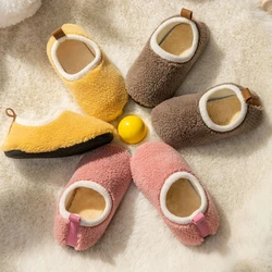 슬리퍼 Anti Slip Child Cotton Shoe Winter Soft Soled Girl House Shoes Indoor Floor Socks Shoe Boy Cotton Slippers Fluffy Slippers