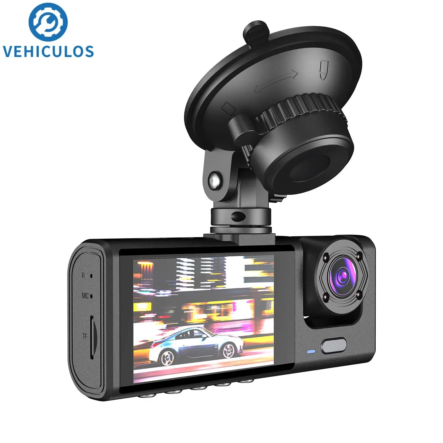 

Car DVR S1 2"Screen HD 1080P 3 Cameras+WiFi (Front/Rear/In car) For 12V Car Night Vision Car Accessories