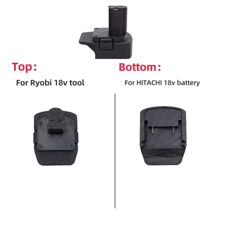 Conversor de bateria para Hitachi, 18V Battery Convert para RYOBI ONE +, Adaptador para ferramentas de perfuração