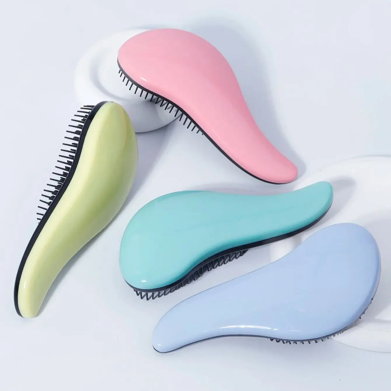 فرشاة تدليك فروة الرأس، مناسبة للشعر الرطب والجاف - إزالة العقدة والجشاب، خاصة للشعر المستعار الحقيقي #3