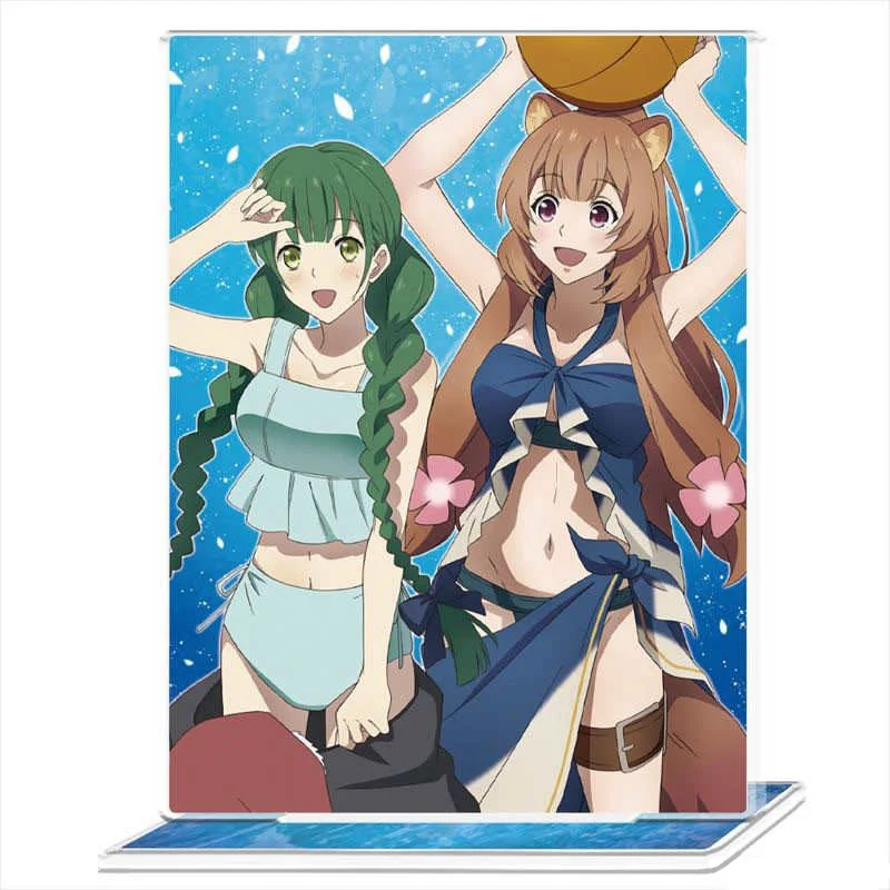 Loen Anime Peripheral Store Shield or Hero Naofumi Iwatani Liscia Eclair HD Figure Quadrate AcrylicStand Desktop Decor About15cm