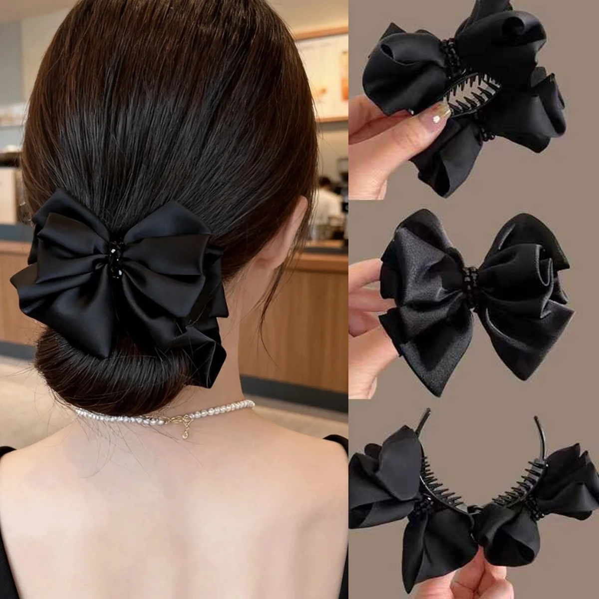 Black Bow Hair Clip…