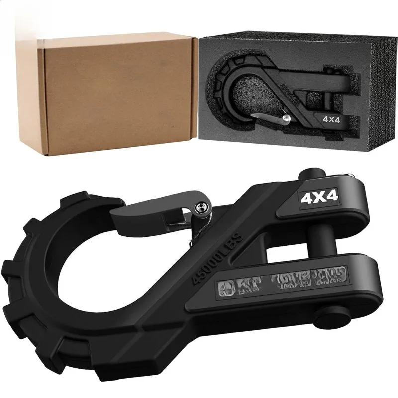 New Heavy Duty AT Winch Hook Forged Thickened Tongue Trailer Traction Hook Car Retrofit