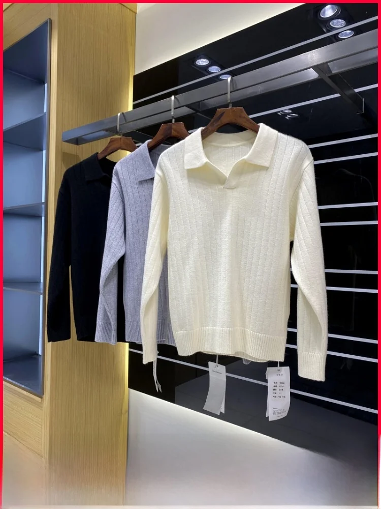 

Italian Sle Lazy Ne Knitted Sweater Men's Autumn Long Sve Soft Faion Ci Casual Faion Warm Breathable