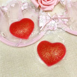 Sexy Tepel Pasteitjes Siliconen Sjalot Poeder Hart Vorm Vrouwen Borstlift Borst Bara Tepel Covers