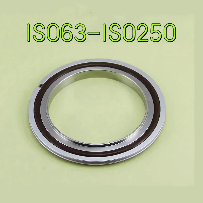 ISO63-ISO250 stainless steel bracket with fluorine ring and aluminum outer ring,used for flange pipe surface joint,made of 304 .