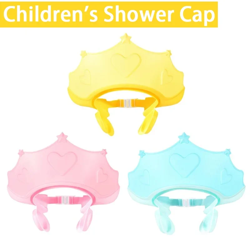 

Adjustable Baby Shower Soft Cap Hair Wash Hat For Kids Ear Protection Safe Children Shampoo Bathing Shower Protect Head Cover