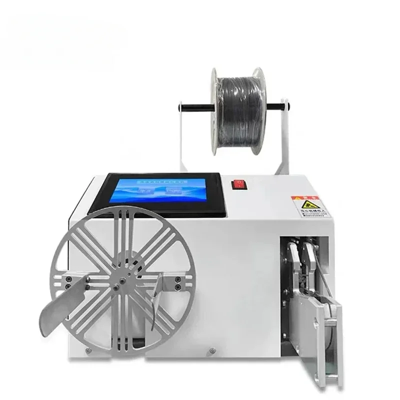 XC-20A-1 Automatic Electric Data Wire Power Cable Coiling Winding And Tying Binding Banding Machine