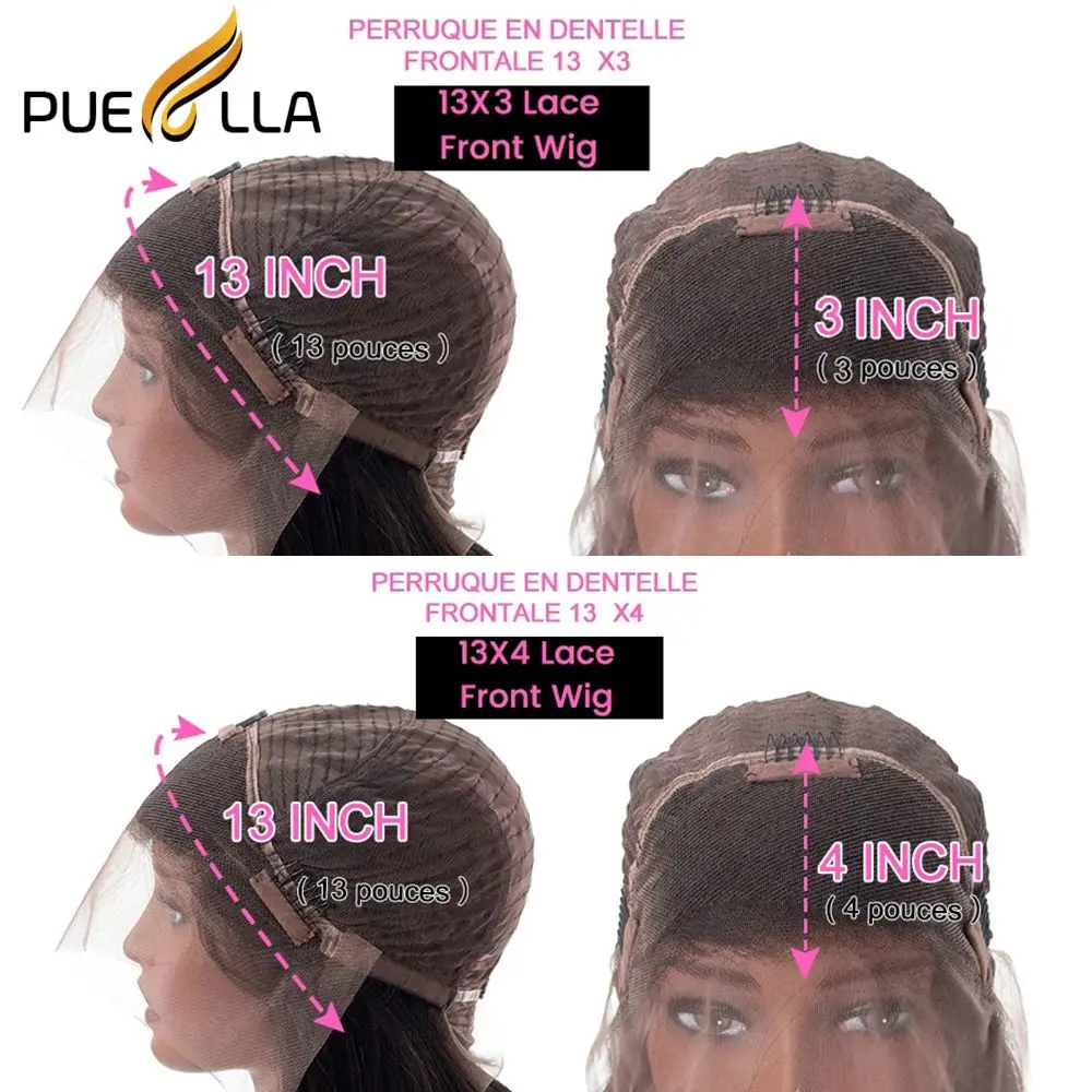 Loose Wave Curto Lace Front Cabelo Humano Peruca para Mulheres, Pixie Corte Frontal Perucas, Pré-arrancadas, Mel Loiro, Ombre Roxo, 613 Cor