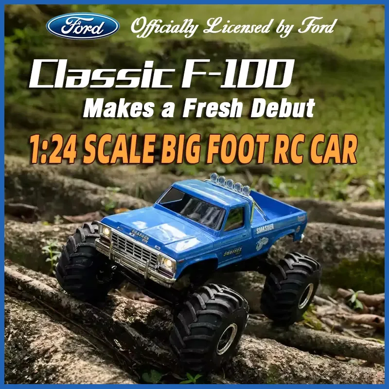  New FMS FCX24 1:24 RC Monster Truck 4WD Off Road Crawler High Low Gear Switch Magnetic Body Shell ﻿