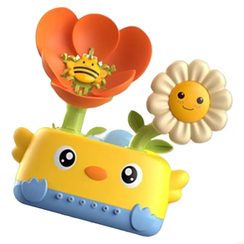 

Suction Cup Mounted Water Sprinkler Rotating Flower Baby Safe Bathroom Shower Head Toy For Early Color Recognition L8RB