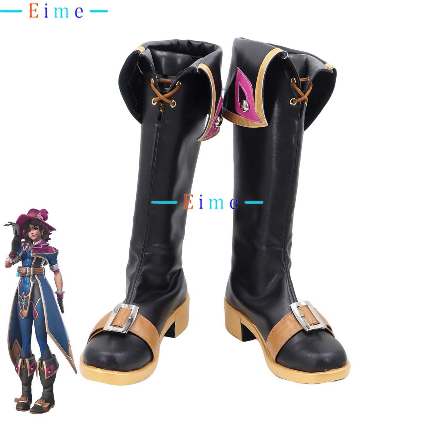 لعبة OW Kiriko أحذية كوسبلاي إكسسوارات أنيمي دعائم تنكرية للهالوين أحذية كرنفال أحذية PU مصنوعة حسب الطلب #1