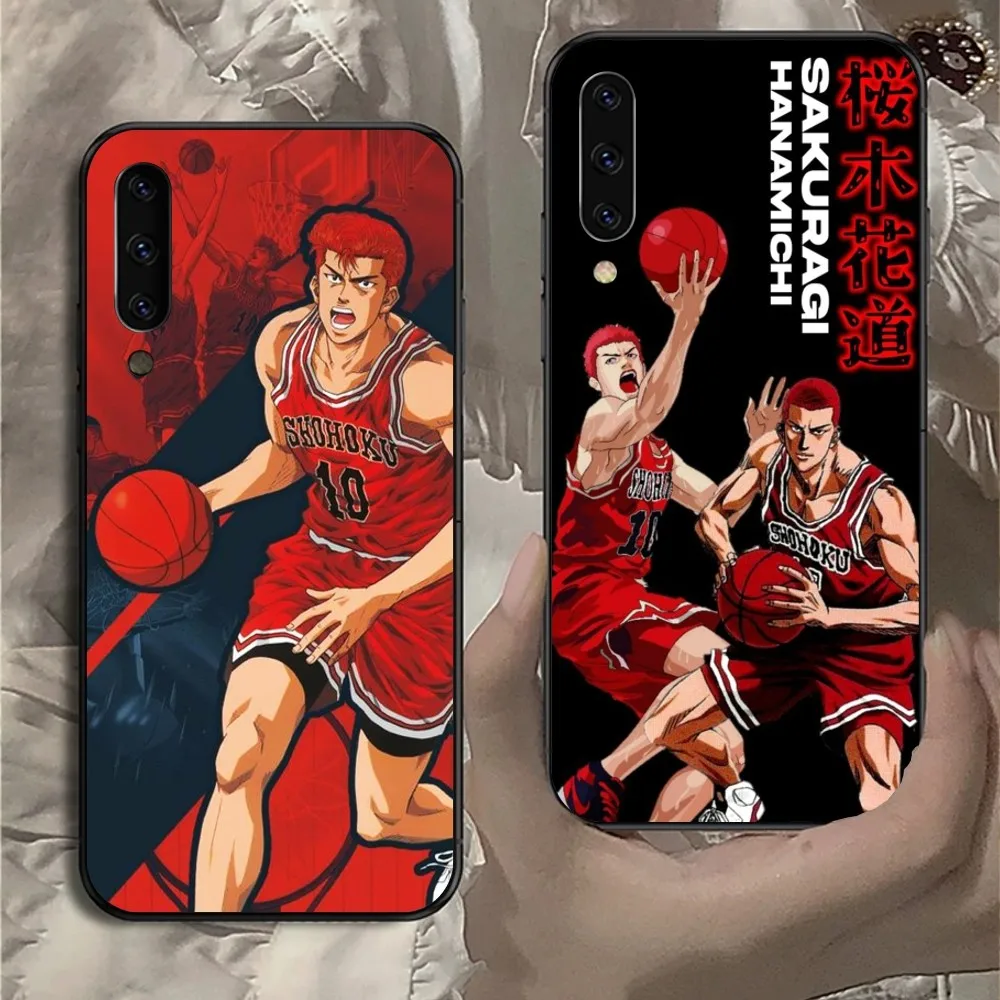 S-Slam Dunk Mobile Cell Phone Case for Samsung Note 9 10 20 Plus Pro Ultra J6 J5 J7 J8 Black Soft Phone Cover Funda