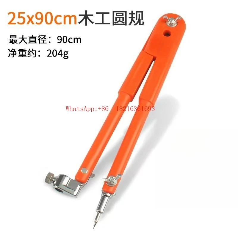 Rotatable Stainless Steel Round Ruler Creative Round Compass Ruler