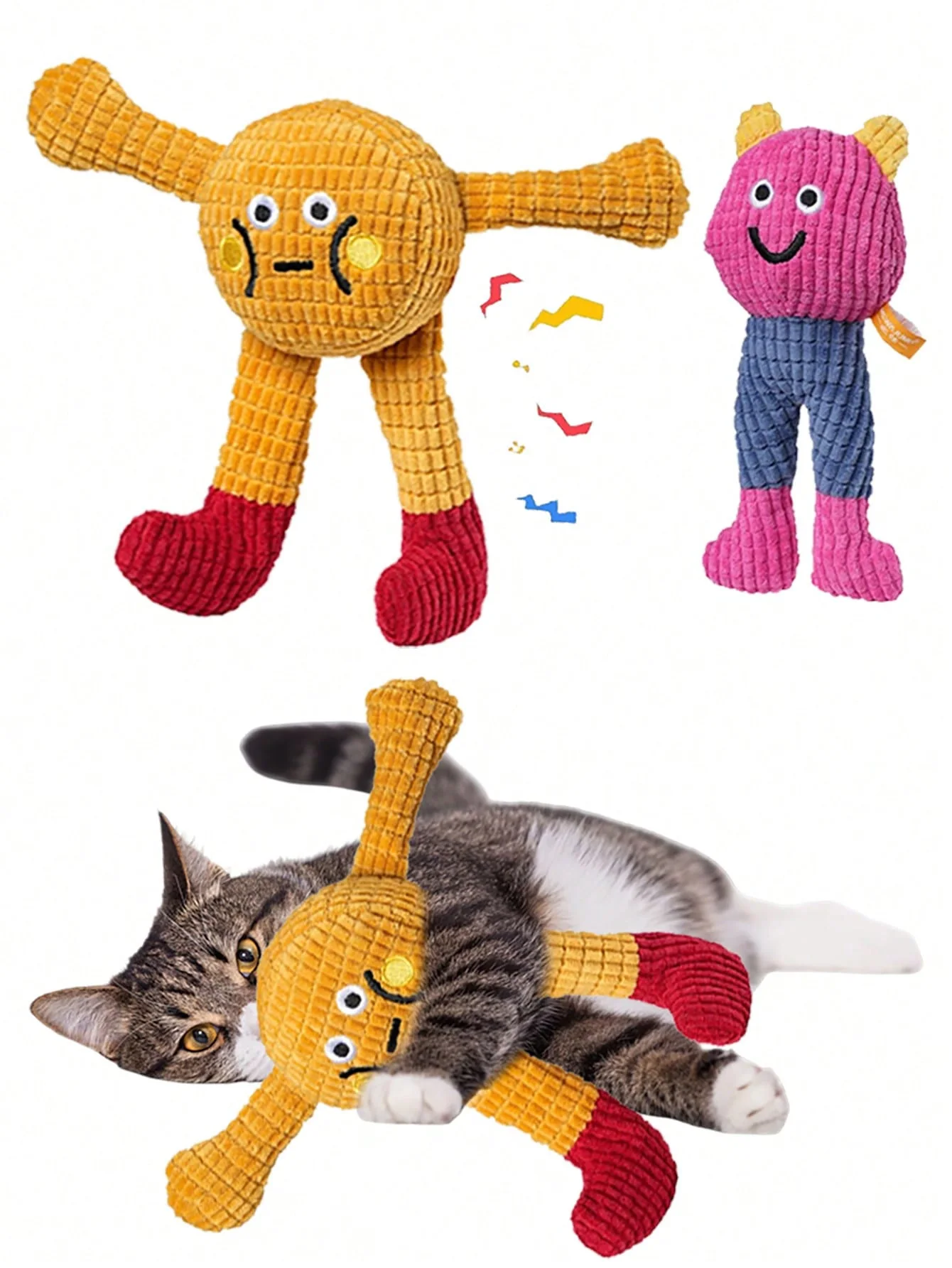 Katzen- und Hundespielzeug: Niedlich, Geräuscharm, zur Katzenunterhaltung, gegen Langeweile, bissfest, zur Zahnreinigung, Zahnreinigungsspielzeug, Haustierspielzeug