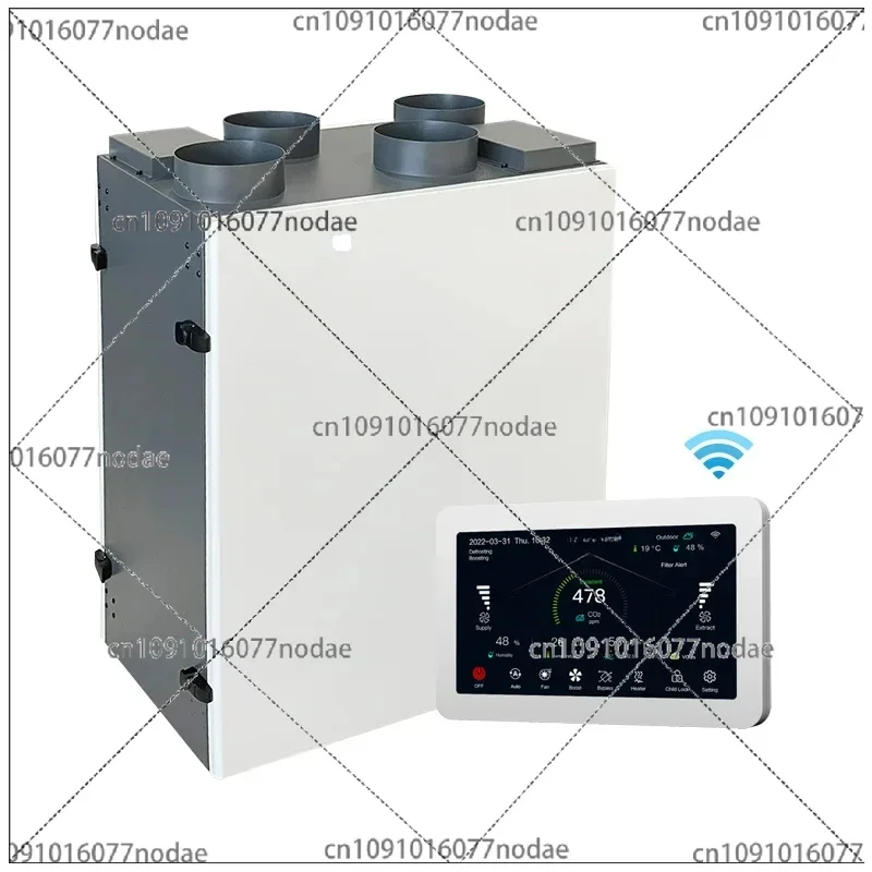 MVHR Mechanical Heat Recovery Ventilation System Hrv Energy Saving Air Recuperator Residential Villa Fresh Air Ventilator