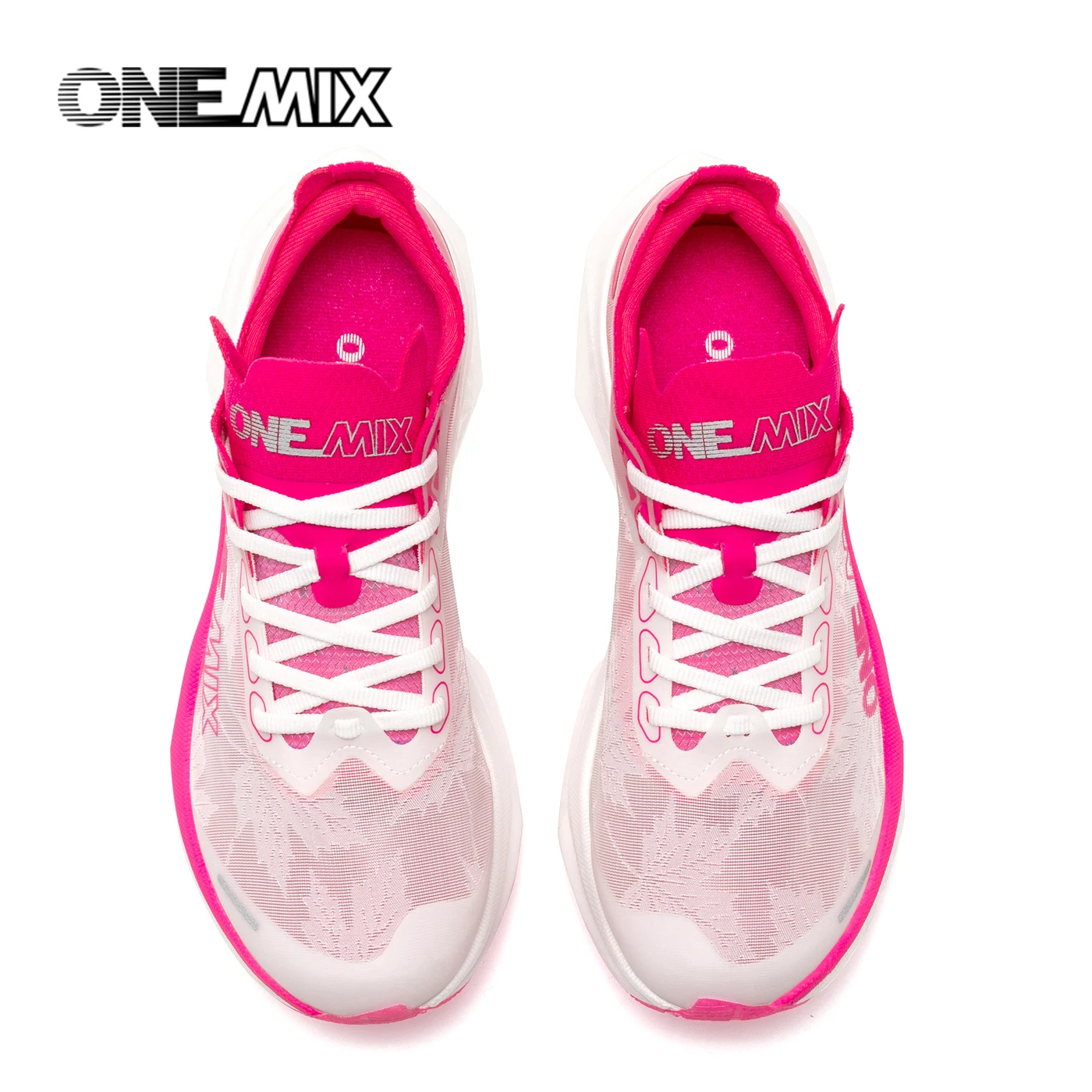 ONEMIX Professional Marathon Racing Running Training Shoes Men Full-length Shock Absorption Sports