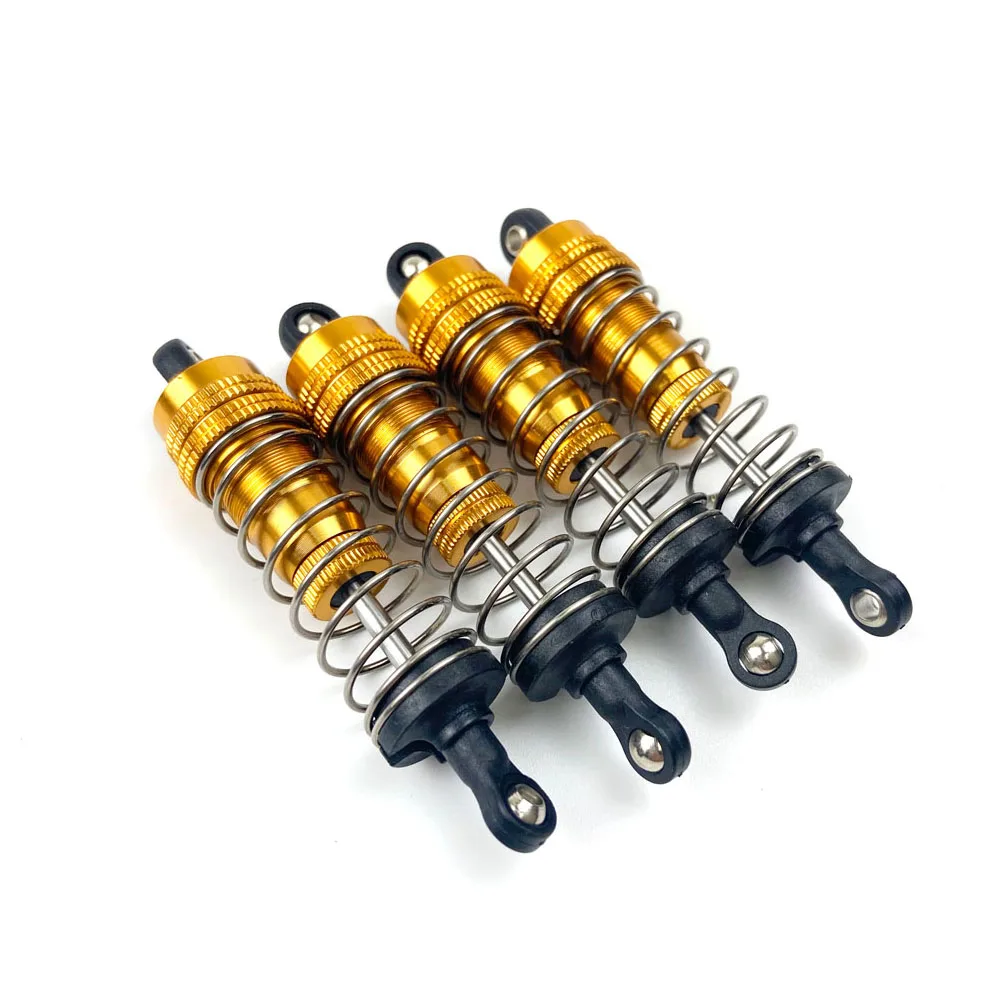 Alumínio Metal Oil Filled Shock Absorber, dianteiro e traseiro para 1/14 WLtoy 144001 e 1316 RC Car Crawler, caminhão de curto curso, parte de atualização, 2 pcs