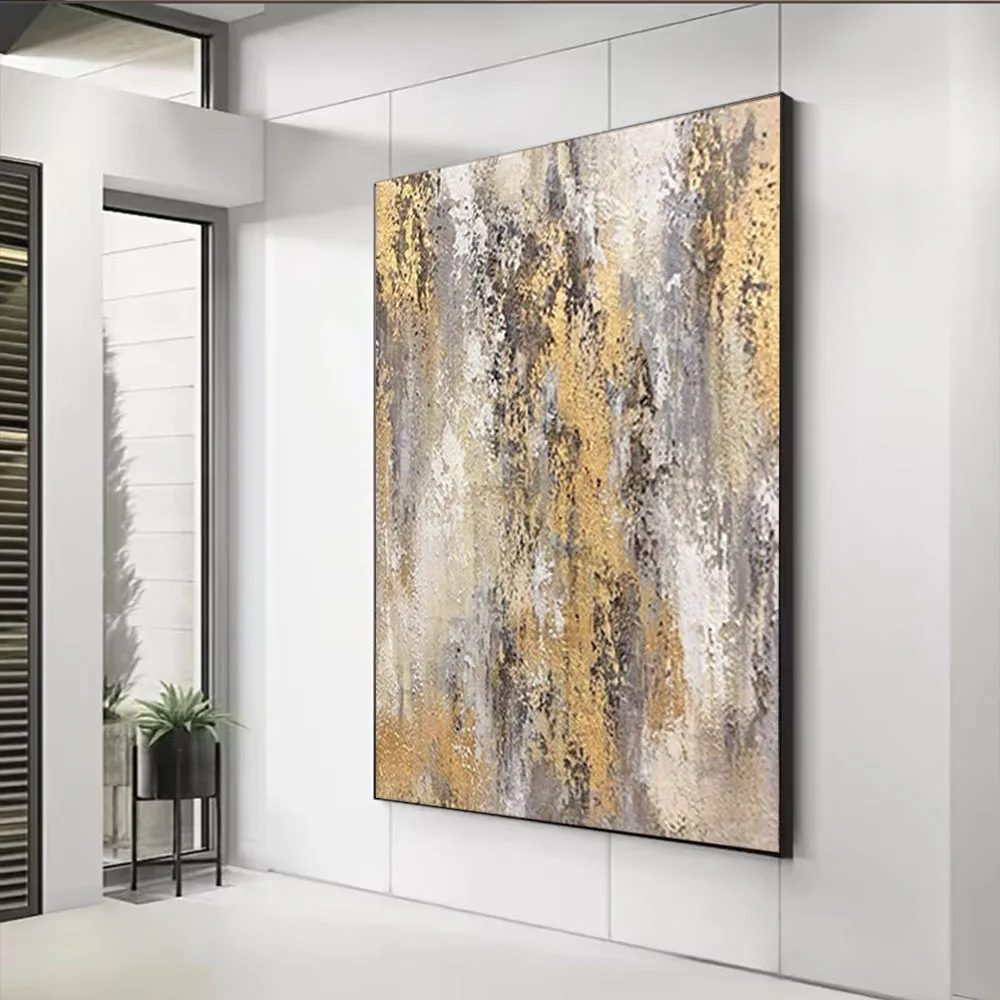 Rock Design Thick Texture Texture Oil Painting Art 100% Hand-Painted Abstract Living Room Decoration Painting Latest Frameless