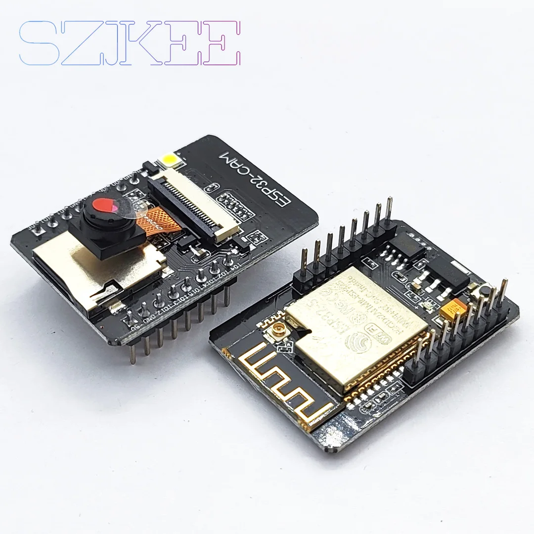 ESP32-CAM โมดูล WiFi + บลูทูธ ESP32บอร์ดพัฒนา5V พร้อมโมดูลกล้อง OV2640เป็น WIFI ESP32