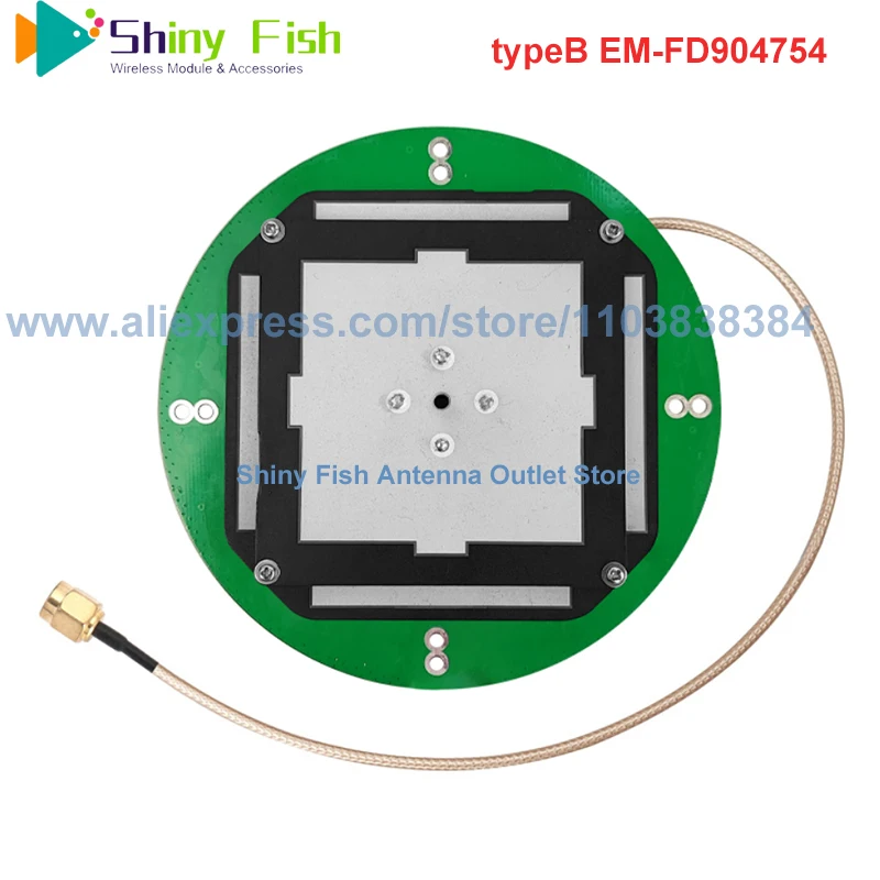 EM-FD904754 EM-FD9510 GNSS Ceramic Antenna RTK High-precision GPS L1 L2 L5 Glonass Galileo BDs With SMA MMCX MCX U.FL 20cm cable