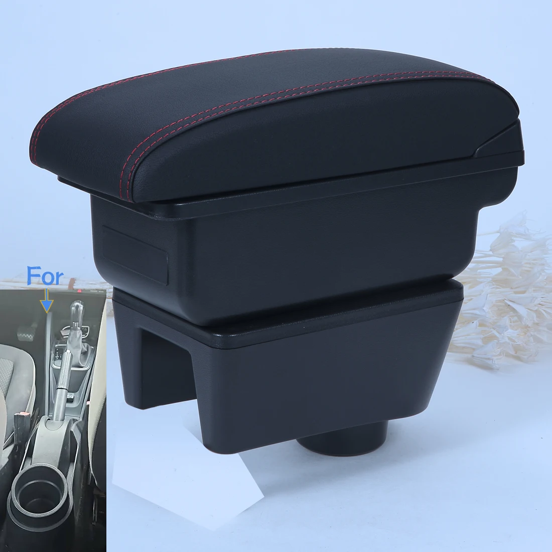 For Seat Ibiza Armrest Box For Seat Ibiza 6j Ibiza 6L Car Armrest Auto Storage Box Retrofit parts Interior Car Accessories Arm